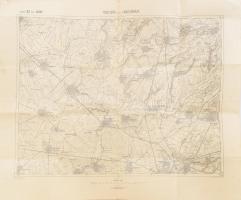 cca 1910 Temesvár és Sándorháza környéke (Erdély) katonai térkép, 1 : 75.000, K. u. k. militär-geographisches Institut, kissé viseltes állapotban, 48x62 cm