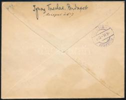 1918 Ajánlott légi levél Repülő posta 1K50f bérmentesítéssel "BUDAPEST" - Wien / Registere...