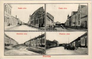 Prostejov, Proßnitz; Rostis ulice, Ceská ulice, Hlovcelni ulice, Plumlov. ulice / street view (cut)