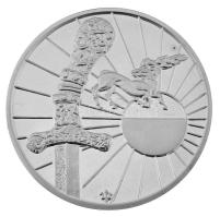 1993. "Atilla - Isten - Kardja - Ősbemutató - 1993. aug. 20." jelzett Ag emlékérem kapszul...