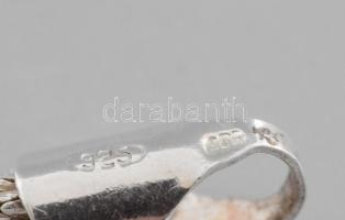 Ezüst (Ag) 12 szálas nyaklánc h: 42cm és karkötő h: 19 cm, jelzett, nettó 28g