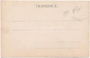 1903 Tlumacov, Tlumatschau (Zlín); Skoly, Dolní ulice, Horní ulice / schools, streets. Art Nouveau, ...