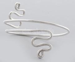 Ezüst (Ag) kígyó karperec, 7x5 cm, jelzett, nettó 21,1g