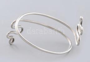 Ezüst (Ag) kígyó karperec, 7x5 cm, jelzett, nettó 21,1g