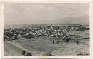 1947 Csíkszépvíz, Szépvíz, Frumoasa; látkép, háttérben Csíkszentmiklós és Csíkborzsova. Fejér László felvétele / general view (fa)