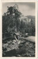 1950 Békás-szoros, Cheile Bicazului; Oltárkő, vízimalom. Idegenforgalmi Iroda kiadása / Piatra Altarului, watermill (fl)