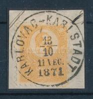 1871 Kőnyomat 2kr luxus "KARLOVAC-KARLSTADT" (ex Ryan)