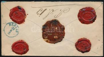 ~1858 Külföldre küldött értéklevél / Insured cover "WARASDIN" - Berlin