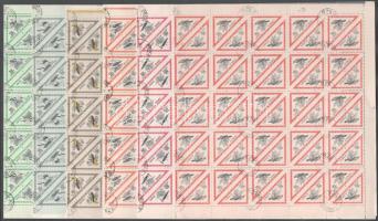 1952 Madarak hajtott ívsor, teljes ívekben nagyon ritka!