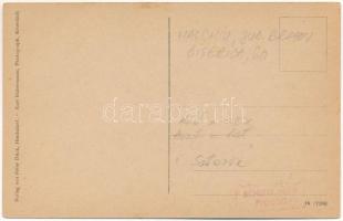 Höltövény, Heldsdorf, Halchiu; Kirche und Gemeindehaus. Peter Dück / templom és községháza / church ...