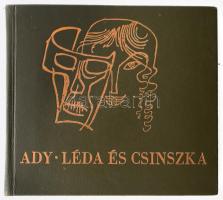 Ady Endre: Léda és Csinszka. Bp., 1966., Magyar Helikon. Szász Endre rajzaival illusztrált. Kiadói egészvászon-kötésben. Számozott példány.