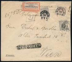 1882 Ajánlott levél Bécsbe / Registered cover to Vienna