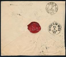 1882 Ajánlott levél Bécsbe / Registered cover to Vienna