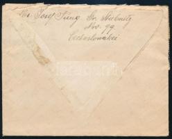 1922 Levél 10 db bélyeggel / Cover with 10 stamps