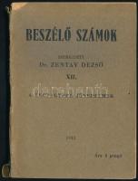 1943 Beszélő számok. Szerk.: Zentay Dezső. XII. A legnagyobb jövedelmek. (A legnagyobb jövedelemmel rendelkező magyar személyek listája). Bp., Globus-ny., 128 p. Kiadói papírkötés, kissé sérült borítóval és gerinccel.