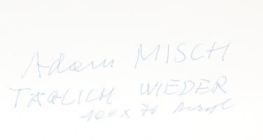 Misch Ádám (1935-1995): Minden nap újra (Täglich wieder), 1984. Akril, ceruza, kréta, papír, jelezve...