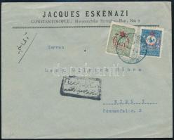 ~1915 Levél Bécsbe, levélzáróval / Cover to Vienna, with label