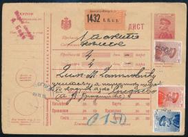 1915 Csomagszállító / Parcel card