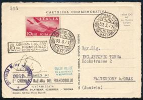 1947 Levelezőlap alkalmi bélyegzéssel