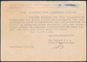 1951 Díjkiegészített díjjegyes levelezőlap / PS-card with additional franking