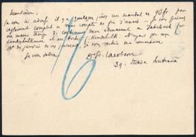 1903 Díjkiegészített díjjegyes levelezőlap / PS-card with additional franking