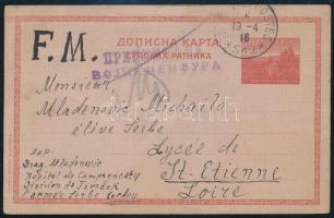 1916 Díjjegyes levelezőlap / PS-card