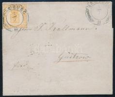 1861 Levél / cover "HAMBURG"