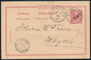 Togo 1899 Díjjegyes levelezőlap / PS-card