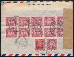 1947 Légi levél cenzúrázva Bécsbe / Airmail censored cover to Vienna