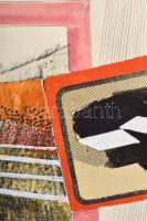 Misch Ádám (1935-1995): Bozhentsi (Bojentsi, Bulgária), 1979. Vegyes technika, kollázs, papír, jelez...