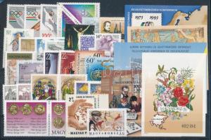 Kis tétel stecklapon az 1990-es évekből, benne teljes sorok és blokkok