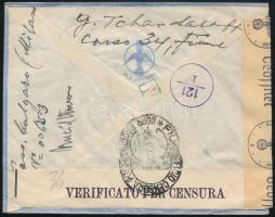 1942 Cenzúrázott levél 5 db bélyeggel Bécsbe / censored cover to Vienna with 6 stamps