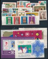 Kis tétel 2 db stecklapon az 1970-es, benne teljes sorok és blokkok