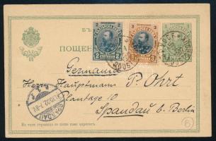 1902 Díjkiegészített díjjegyes levelezőlap / PS-card with additional franking
