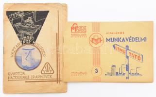 cca 1960 Hajdúsági Művek háztartási mosógép tájékoztató füzet + Ganz Mávag általános munkavédelmi útmutató kiadvány