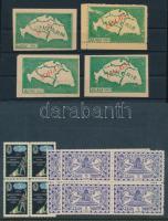 Irredenta és Hadsegélyező hivatal levélzáró összeállítás berakólapon