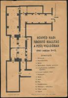 1943 Honvéd Haditudósító kiállítás emléklap, térkép, hátoldalán alkalmi bélyegzéssel