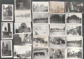 cc 1950 50 db városképes fotó, nagyrészt Budapest, 6x9 cm