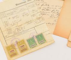 ca 1880-1920 10 db okmánybélyeges irat