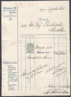 ca 1870-1920 10 db Miskolc környéki okmánybélyeges irat többféle kiadásból