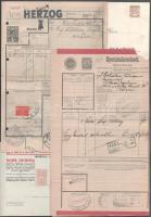 ca 1870-1920 10 db Miskolc környéki okmánybélyeges irat többféle kiadásból