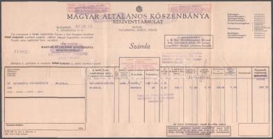 ca 1870-1920 10 db Miskolc környéki okmánybélyeges irat többféle kiadásból
