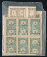 1946 Számlailleték bélyegek postatiszta összefüggésekben