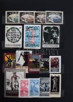 1914-1928 Tartalmas világháborús propaganda és irredenta levélzáró és segély bélyeg gyűjtemény, köze...