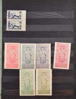 1912-1913 Gyönyörű szép külföldi levélzáró gyűjtemény (316db) berakóban / Collection of poster stamps