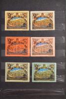 1912-1913 Gyönyörű szép külföldi levélzáró gyűjtemény (316db) berakóban / Collection of poster stamp...