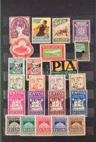 1912-1913 Gyönyörű szép külföldi levélzáró gyűjtemény (316db) berakóban / Collection of poster stamp...