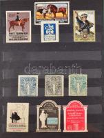 1912-1913 Gyönyörű szép külföldi levélzáró gyűjtemény (316db) berakóban / Collection of poster stamp...