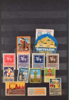 1912-1913 Gyönyörű szép külföldi levélzáró gyűjtemény (316db) berakóban / Collection of poster stamp...