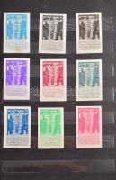 1912-1913 Gyönyörű szép külföldi levélzáró gyűjtemény (316db) berakóban / Collection of poster stamp...